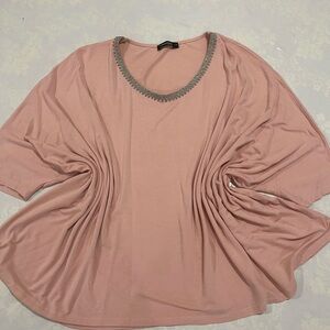 Elegant Salmon Pink Women's Top